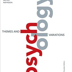 Psychology: Themes and Variations. 6th Canadian Edition (PDF Instant Download)