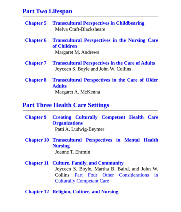 Transcultural Concepts in Nursing Care 8th Edition (PDF Instant Download) - Image 3