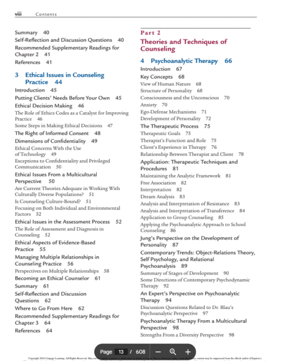 Theory and Practice of Counseling and Psychotherapy 11th edition (PDF Instant Download) - Image 3