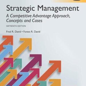 Strategic Management Concepts & Cases 16ed (PDF Instant Download)