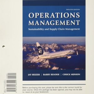 Operations Management: Sustainability and Supply Chain Management 12th Edition (PDF Instant Download)