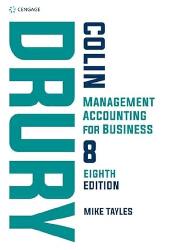 Management Accounting for Business, 8th edition (PDF Instant Download)